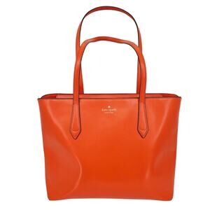 Kate Spade Tote Satchel Purse Leather Orange